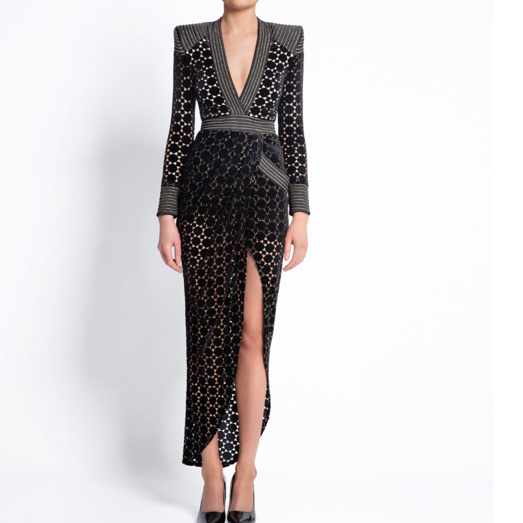 Zhivago Shadow Lounge Gown Size 4/Small